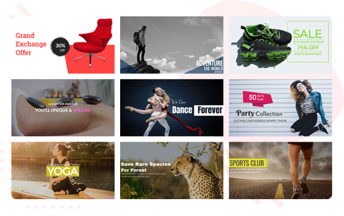 modern collection of graphics for your website